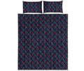 DNA Helix Pattern Print Quilt Bed Set