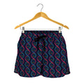 DNA Helix Pattern Print Women's Shorts