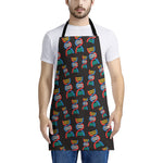 DNA Strands Pattern Print Apron