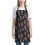DNA Strands Pattern Print Apron