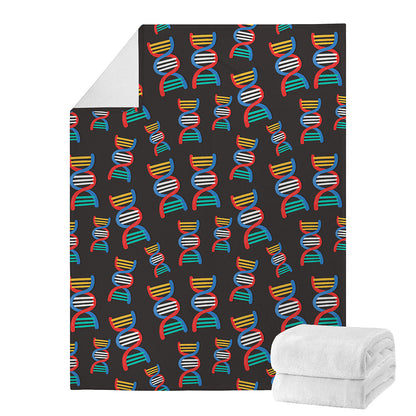 DNA Strands Pattern Print Blanket