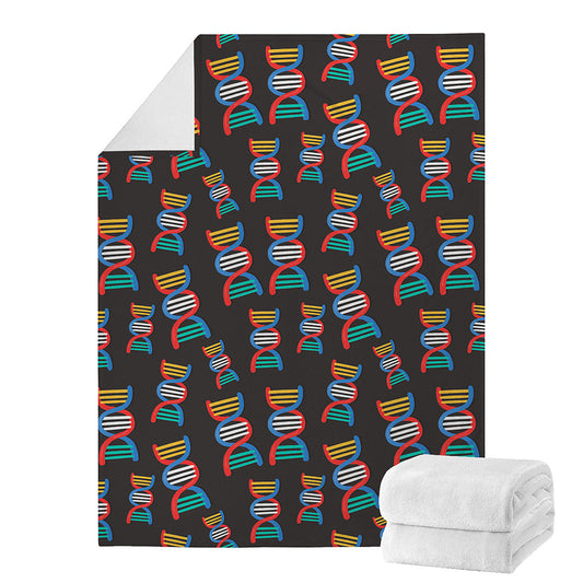 DNA Strands Pattern Print Blanket