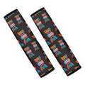 DNA Strands Pattern Print Car Seat Belt Covers