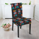 DNA Strands Pattern Print Dining Chair Slipcover