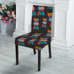 DNA Strands Pattern Print Dining Chair Slipcover