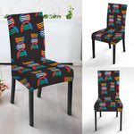 DNA Strands Pattern Print Dining Chair Slipcover
