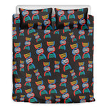DNA Strands Pattern Print Duvet Cover Bedding Set