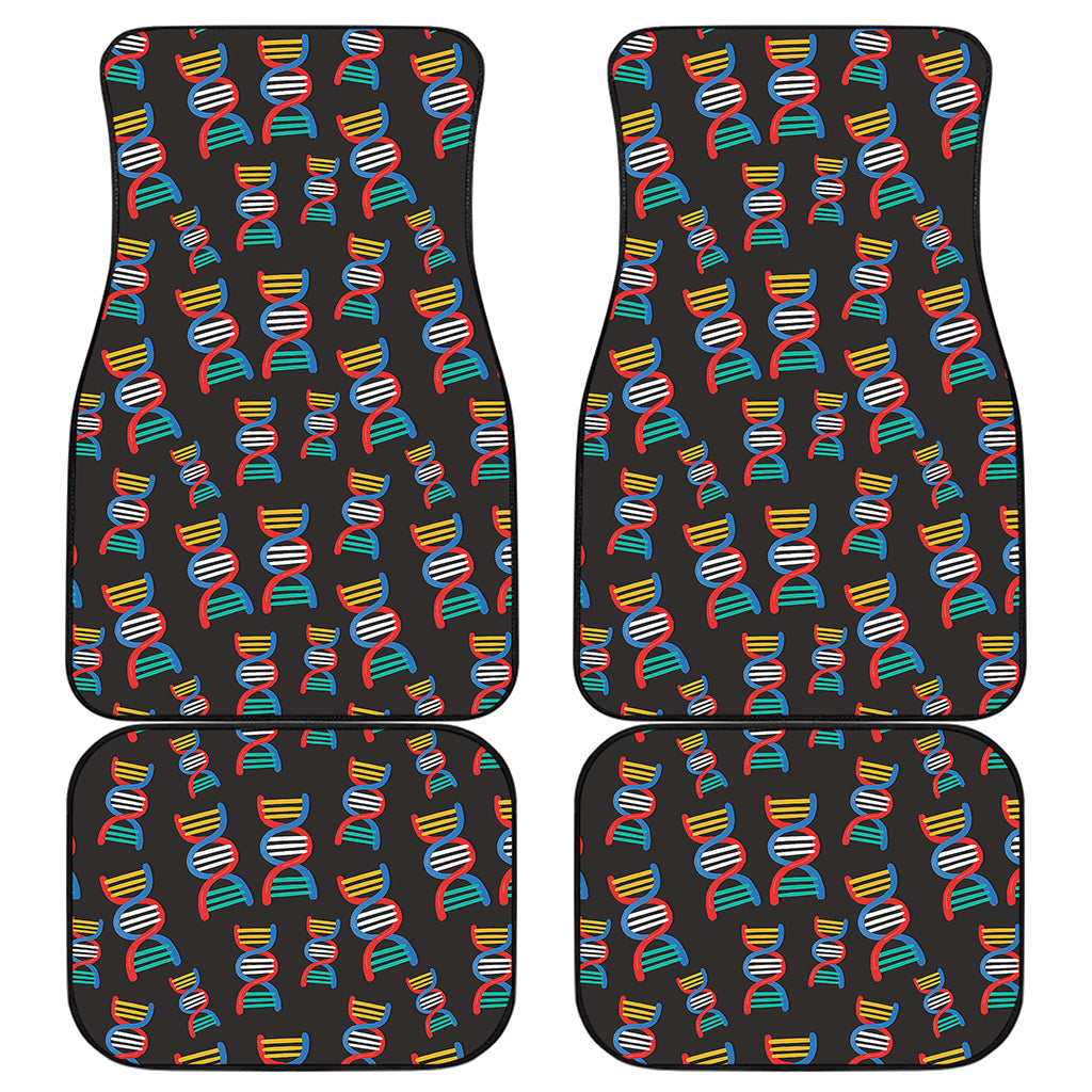 DNA Strands Pattern Print Front and Back Car Floor Mats