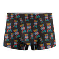 DNA Strands Pattern Print Men's Boxer Briefs