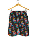DNA Strands Pattern Print Men's Shorts