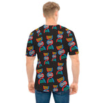 DNA Strands Pattern Print Men's T-Shirt