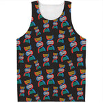 DNA Strands Pattern Print Men's Tank Top