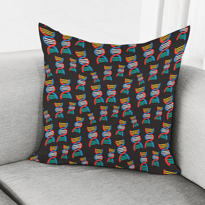 DNA Strands Pattern Print Pillow Cover