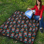 DNA Strands Pattern Print Quilt