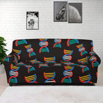 DNA Strands Pattern Print Sofa Cover