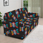 DNA Strands Pattern Print Sofa Cover