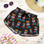 DNA Strands Pattern Print Women's Shorts