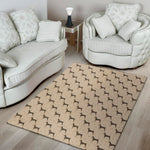 Doberman Pinscher Pattern Print Area Rug