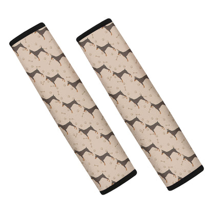 Doberman Pinscher Pattern Print Car Seat Belt Covers