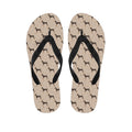 Doberman Pinscher Pattern Print Flip Flops