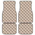 Doberman Pinscher Pattern Print Front and Back Car Floor Mats
