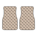 Doberman Pinscher Pattern Print Front Car Floor Mats