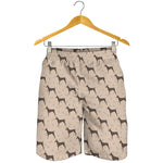 Doberman Pinscher Pattern Print Men's Shorts