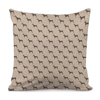 Doberman Pinscher Pattern Print Pillow Cover