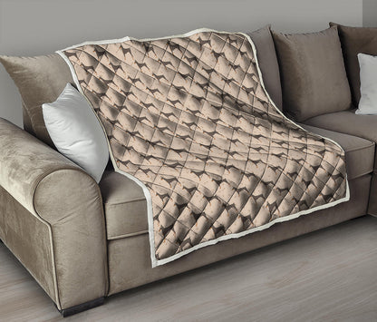 Doberman Pinscher Pattern Print Quilt