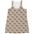 Doberman Pinscher Pattern Print Women's Racerback Tank Top