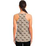 Doberman Pinscher Pattern Print Women's Racerback Tank Top