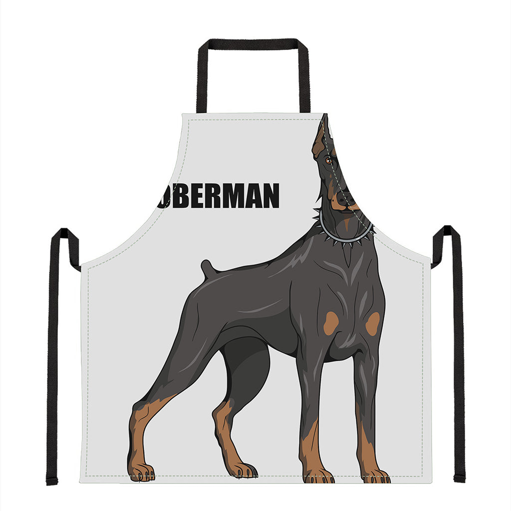 Doberman Pinscher Print Apron