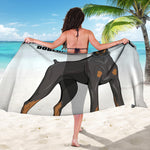 Doberman Pinscher Print Beach Sarong Wrap
