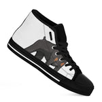 Doberman Pinscher Print Black High Top Shoes