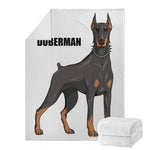 Doberman Pinscher Print Blanket