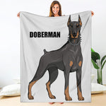 Doberman Pinscher Print Blanket