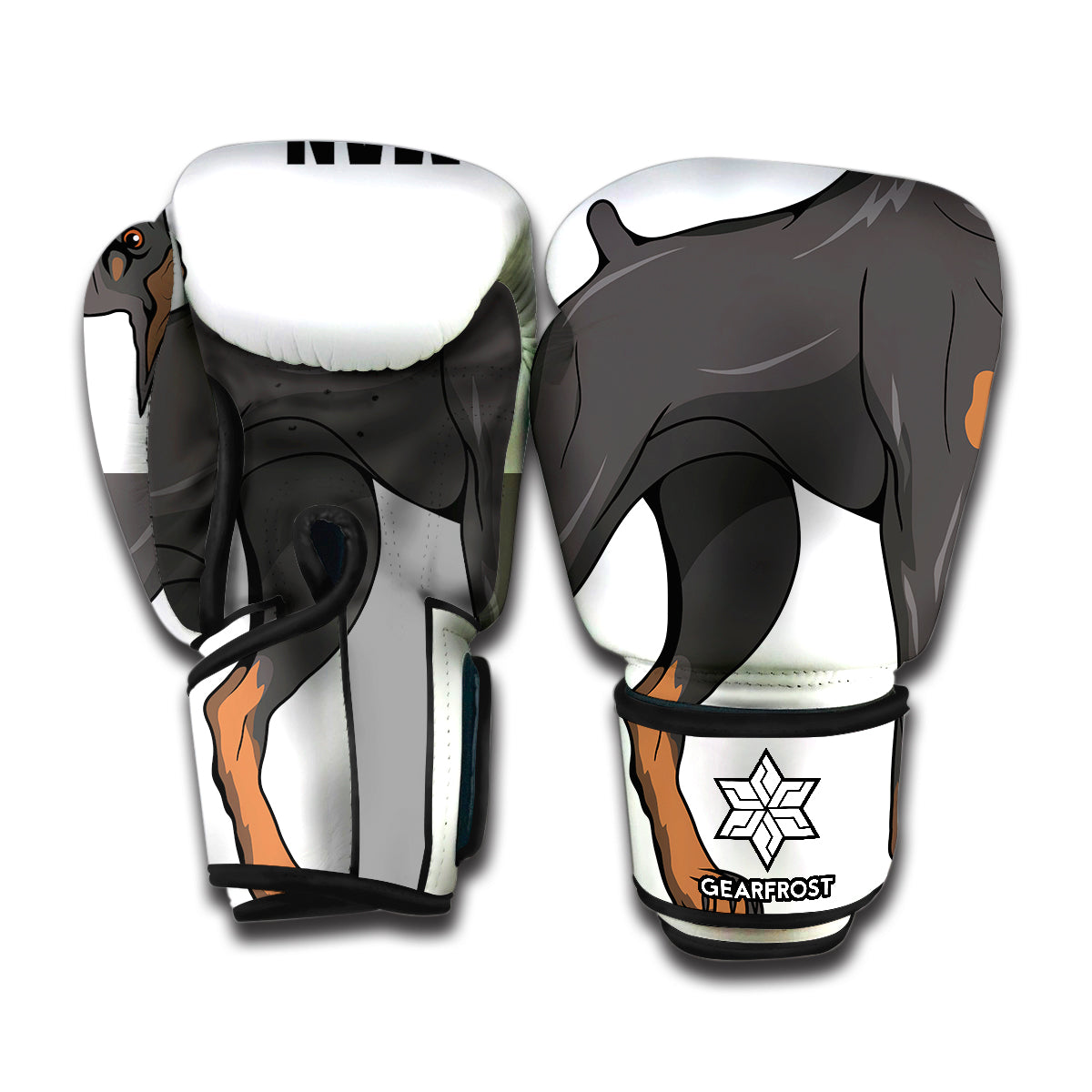 Doberman Pinscher Print Boxing Gloves