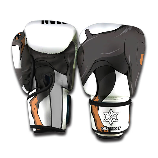 Doberman Pinscher Print Boxing Gloves