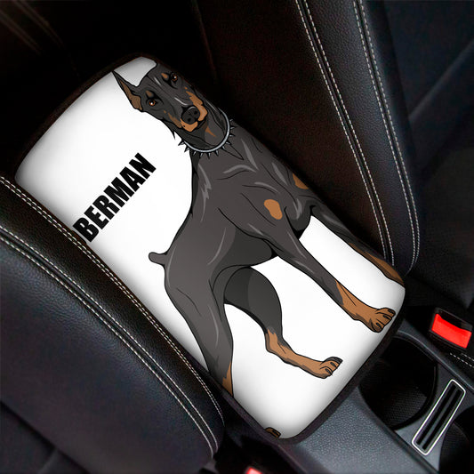 Doberman Pinscher Print Car Center Console Cover