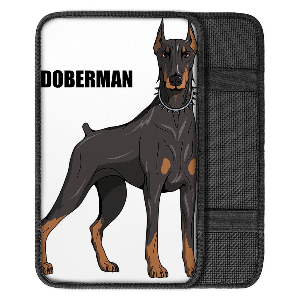 Doberman Pinscher Print Car Center Console Cover