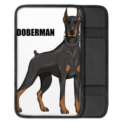 Doberman Pinscher Print Car Center Console Cover