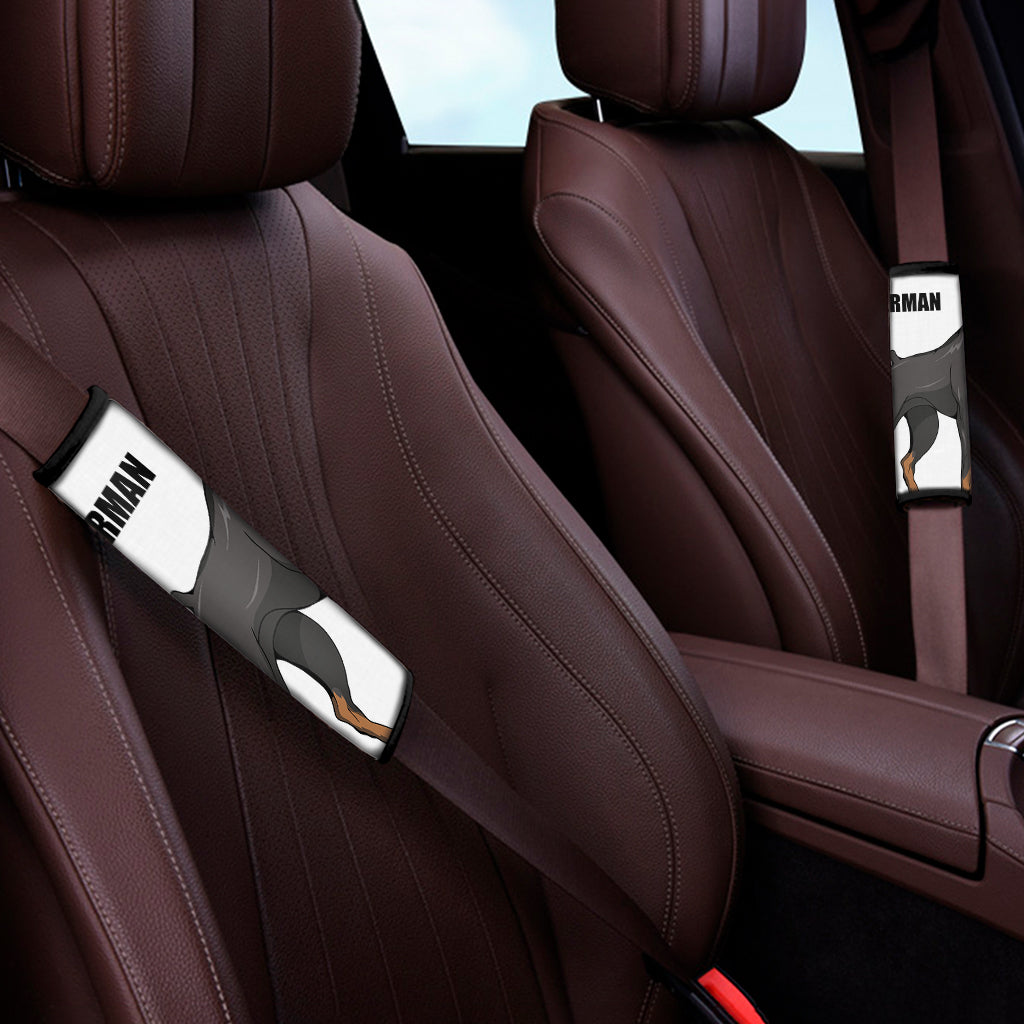 Doberman Pinscher Print Car Seat Belt Covers