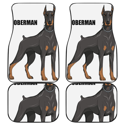 Doberman Pinscher Print Front and Back Car Floor Mats