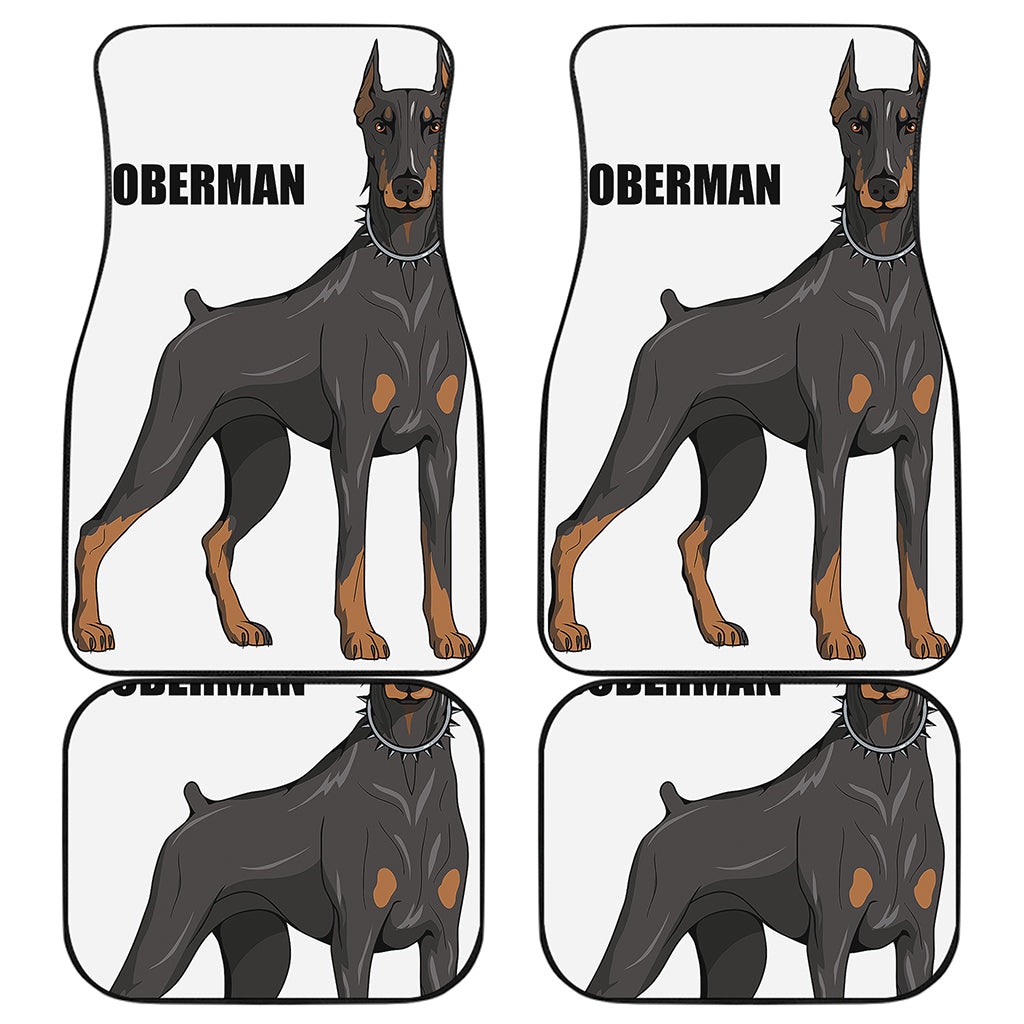 Doberman Pinscher Print Front and Back Car Floor Mats