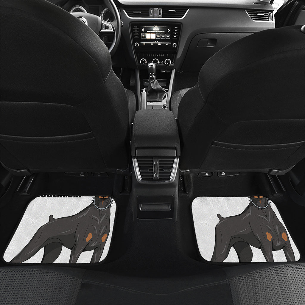 Doberman Pinscher Print Front and Back Car Floor Mats