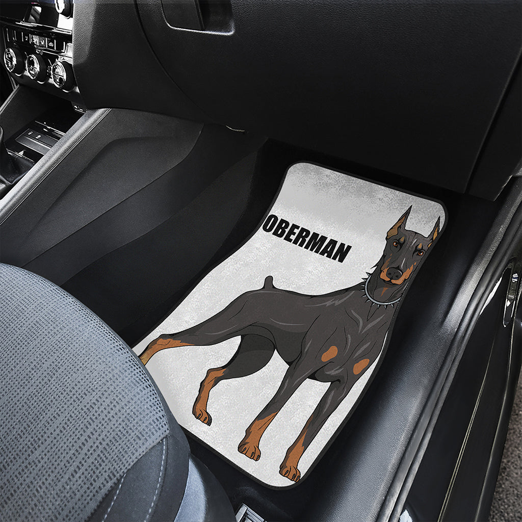 Doberman Pinscher Print Front and Back Car Floor Mats