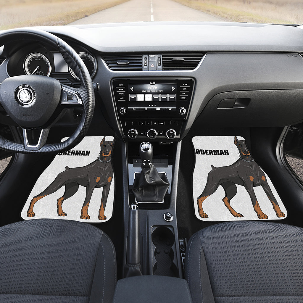 Doberman Pinscher Print Front Car Floor Mats