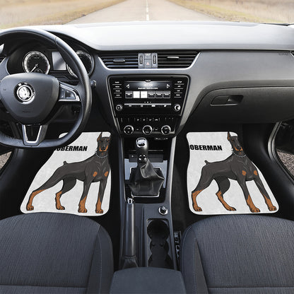 Doberman Pinscher Print Front Car Floor Mats