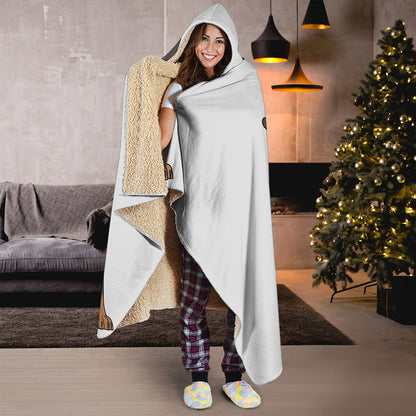 Doberman Pinscher Print Hooded Blanket