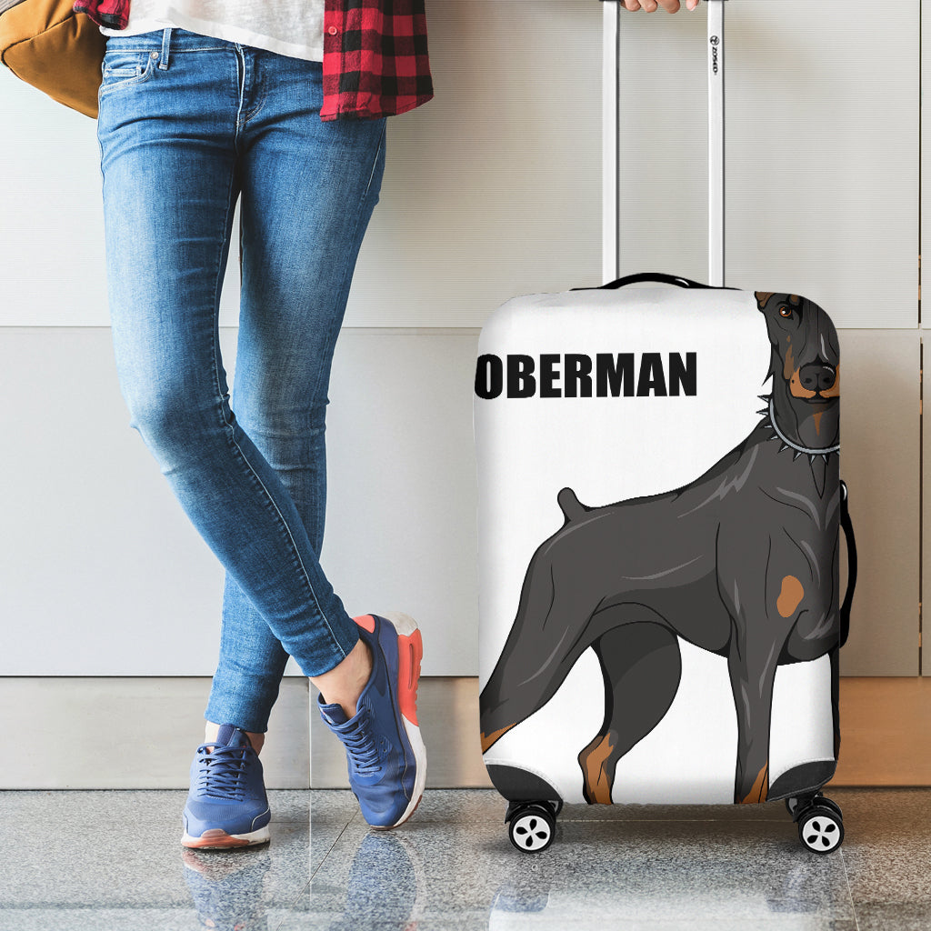 Doberman Pinscher Print Luggage Cover